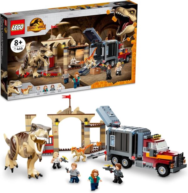 Lego Jurassic World -Fuga de los Dinosaurios T. rex y Atrocirraptor-
