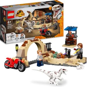 Lego Jurassic World -Persecución en Moto del Dinosaurio Atrocirraptor-