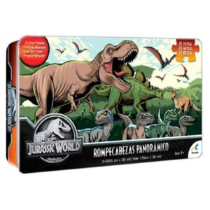 Rompecabezas Novelty Jurassic World Panorámico 3 en 1