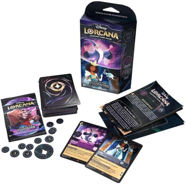 Lorcana Rise of the Floodborn Starter Deck (Amethyst / Steel) - Imagen 2